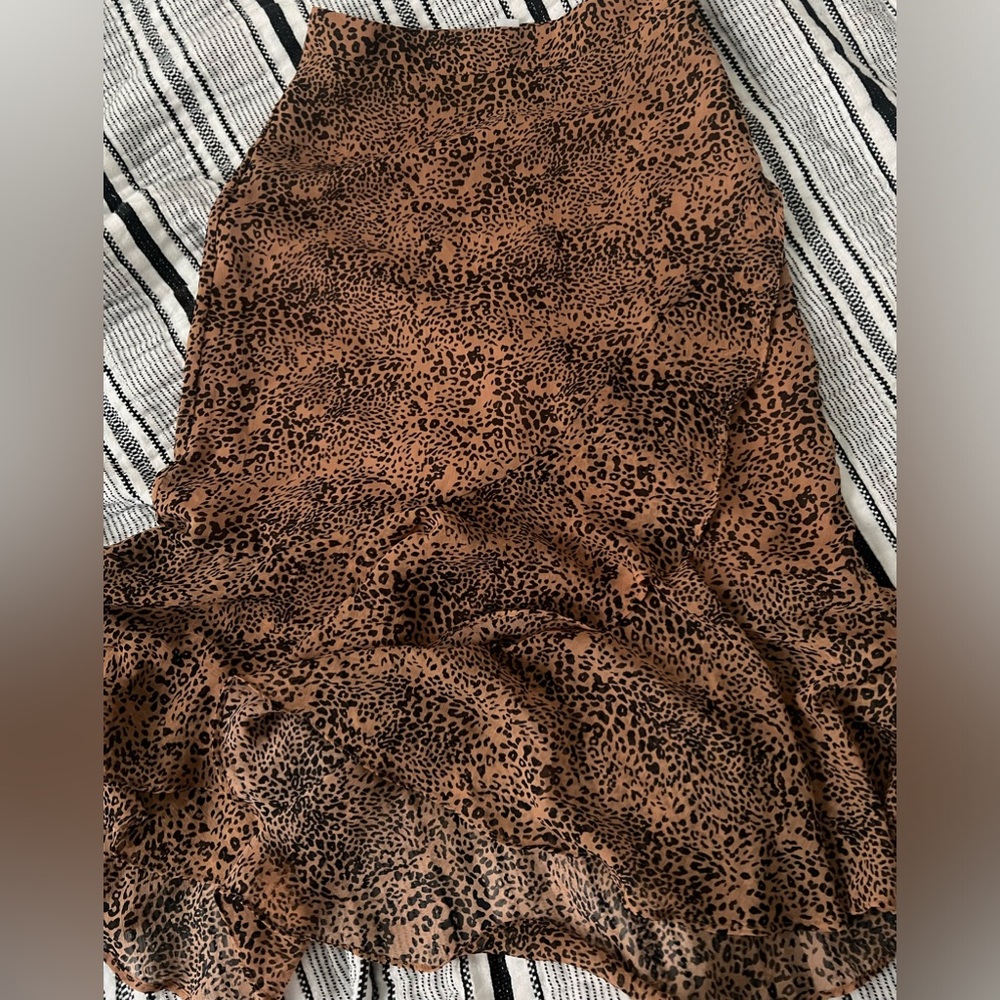 Cheetah print skirt